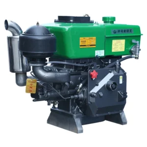 Small 15 Horsepower Hand Cranked Water-cooled diesel Engine, Single Cylinder Engine, Four Stroke Agricultural Marine Engine