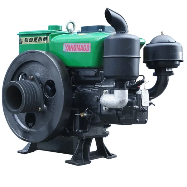 18 HP hand-cranked single-cylinder water-cooled four-stroke diesel engine, saving energy and stabilizing pressure. - Image 4