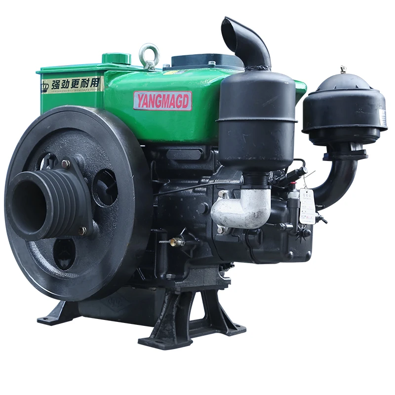 18 HP hand-cranked single-cylinder water-cooled four-stroke diesel engine, saving energy and stabilizing pressure. - Image 4