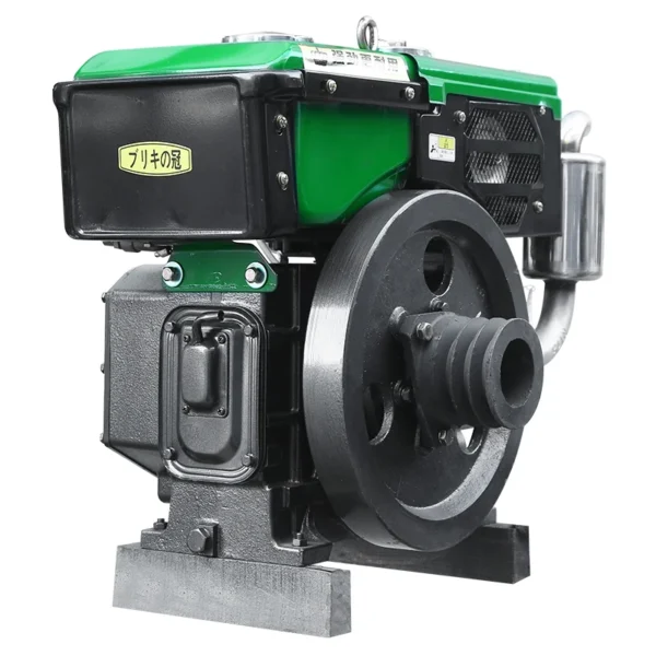 The ZR180 Hand Cranked High-performance Single Cylinder diesel Engine Is Equipped with a Condenser Widely Used in Agriculture - Image 4