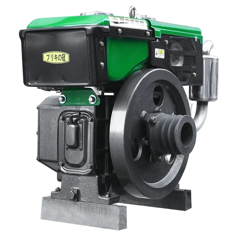 The ZR180 Hand Cranked High-performance Single Cylinder diesel Engine Is Equipped with a Condenser Widely Used in Agriculture - Image 4
