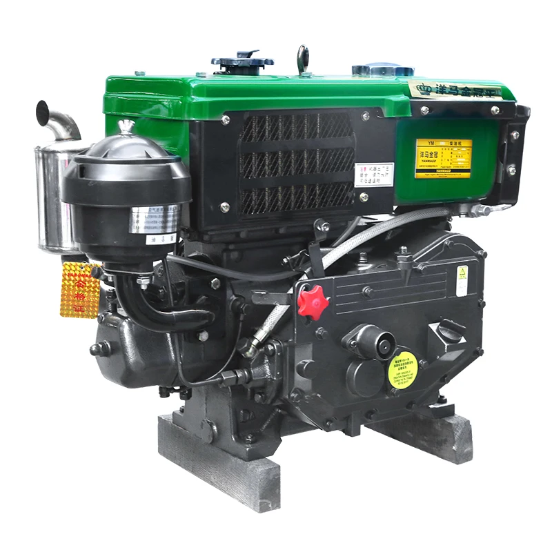 The ZR180 Hand Cranked High-performance Single Cylinder diesel Engine Is Equipped with a Condenser Widely Used in Agriculture