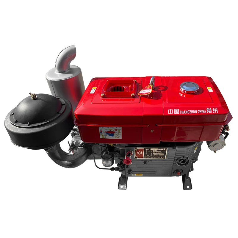 High-Efficiency 35HP Water-Cooled Diesel Engine Single Cylinder for Sale - Image 2