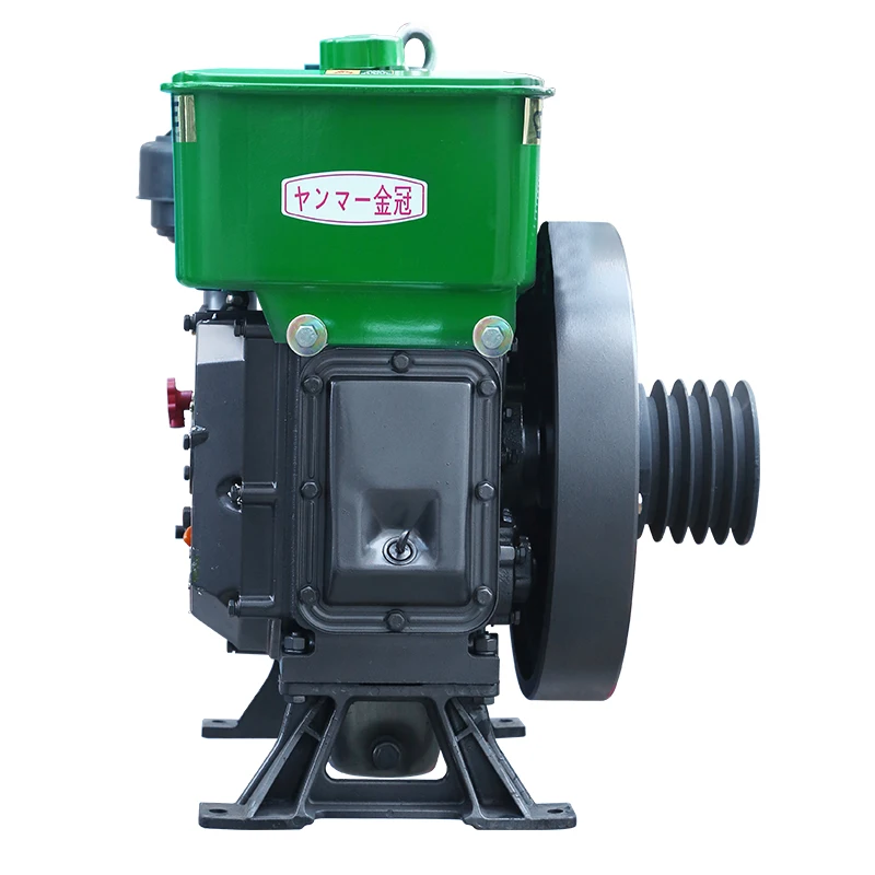 18 HP hand-cranked single-cylinder water-cooled four-stroke diesel engine, saving energy and stabilizing pressure. - Image 5