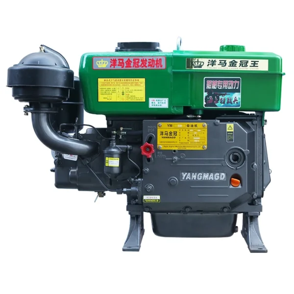 Diesel Engine for Tractor, ZS195-12 Horsepower Hand-started Single-cylinder Water-cooled diesel Engine. - Image 2