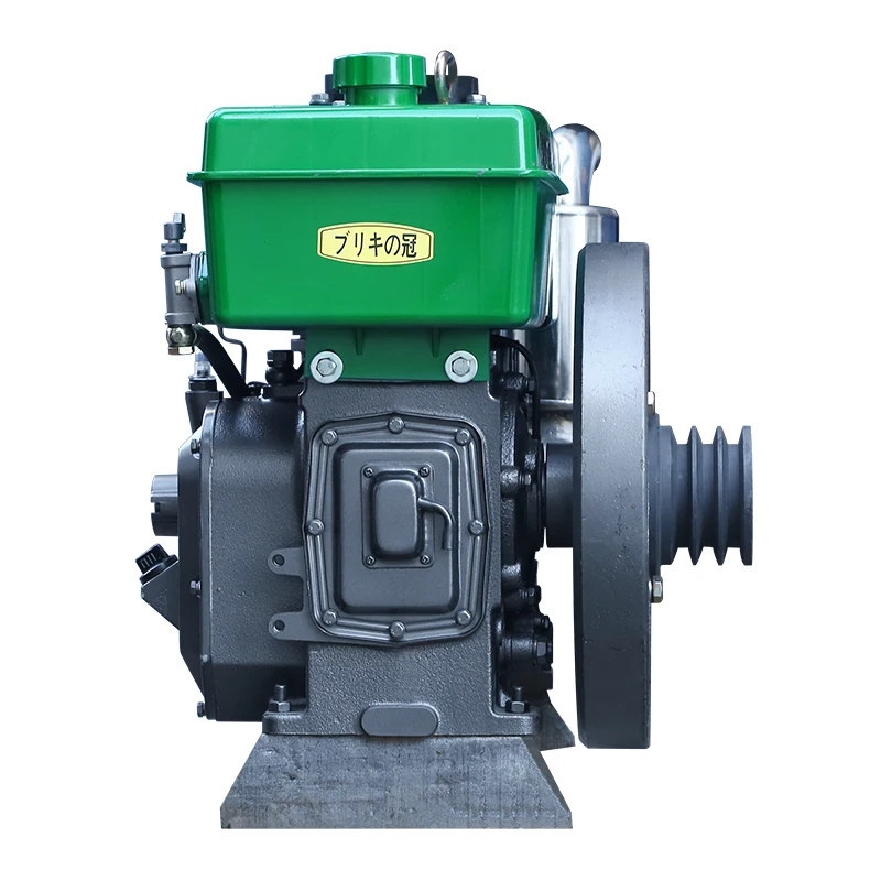 Small 15 Horsepower Hand Cranked Water-cooled diesel Engine, Single Cylinder Engine, Four Stroke Agricultural Marine Engine - Image 4