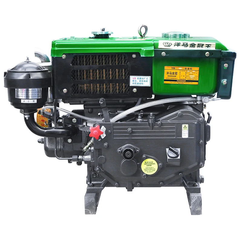 The ZR180 Hand Cranked High-performance Single Cylinder diesel Engine Is Equipped with a Condenser Widely Used in Agriculture - Image 2