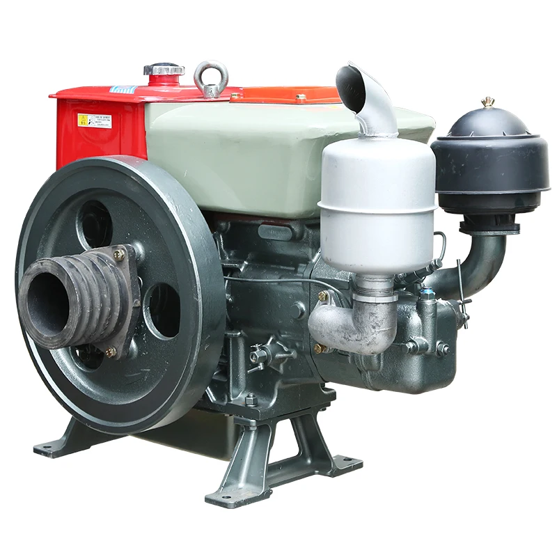 Zs195 Water-cooled Single Cylinder Diesel Engine Durable Diesel Engine Available Stock Kick Start Diesel Engine - Image 6
