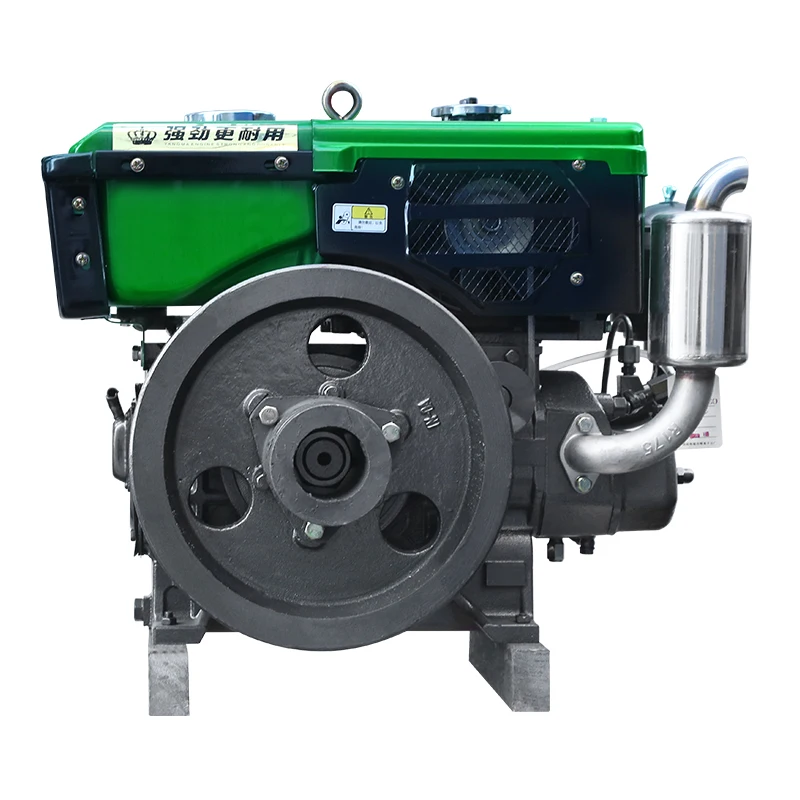 The ZR180 Hand Cranked High-performance Single Cylinder diesel Engine Is Equipped with a Condenser Widely Used in Agriculture - Image 3